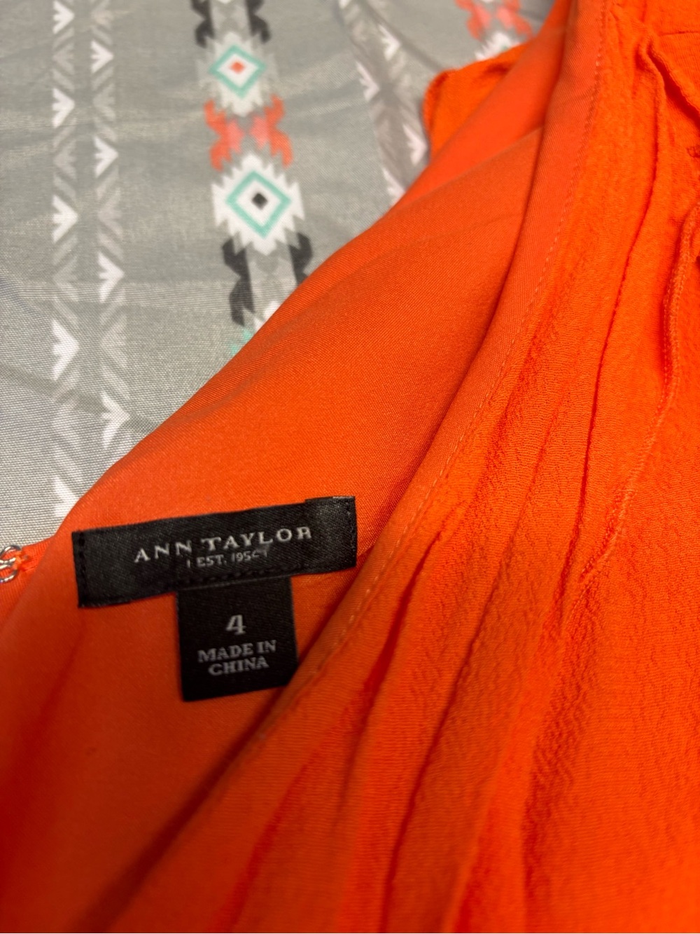 🍄Ann Taylor Vibrant Orange Dress - Picture 2 of 3